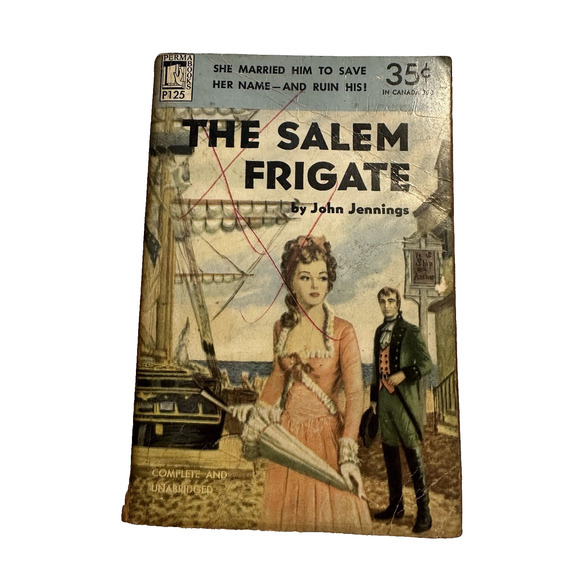 The Salem Frigate, John Jennings Novel/PB/1951/Permabooks/Romantic Adventure VTG - Picture 1 of 8